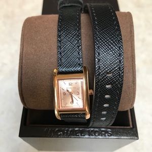 Michael Kors Rose Gold Wrap Around square Watch